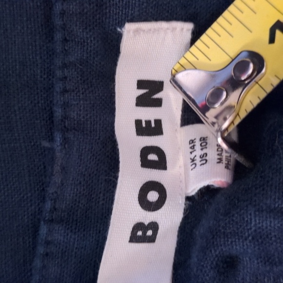 Boden Navy Blue Wide-Leg Pants 14 - Picture 11 of 11